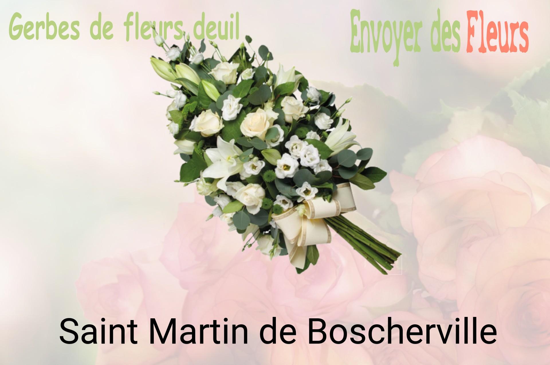 Gerbe de fleurs de deuil livrée à Saint-Martin-de-Boscherville